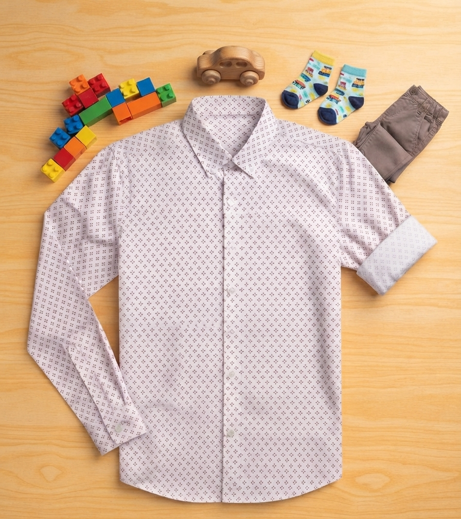 Boys Imported Fabric Printed Shirt