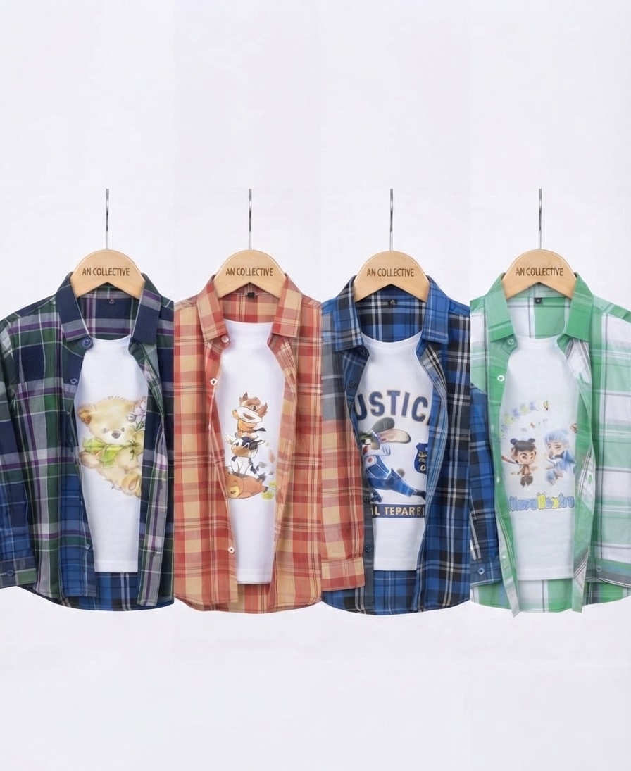 AN Collective Co. Premium Kids Double Shirt – Stylish & Comfortable - Image 3