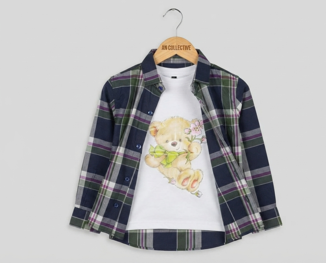 AN Collective Co. Premium Kids Double Shirt – Stylish & Comfortable - Image 7